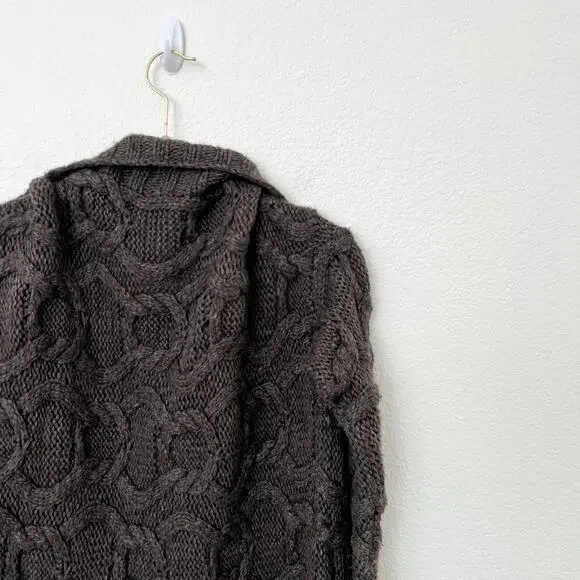 J. Crew Brown Cable Knit Cardigan - Picture 7 of 11